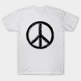 Grunge Peace Symbol T-Shirt